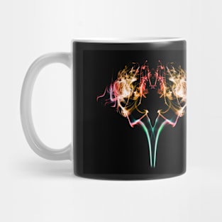 Smoke Art Abstract design Fiery flame flora Mug